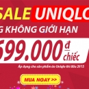 MEGA SALE UNIQLO - Chương trình khuyến mại đặc biệt cho sản phẩm UNIQLO