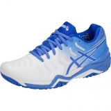 Giày Thể Thao Asics nữ Gel Resolution 7 Wh/Bl (E751Y-101)